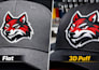 3d puff embroidery digitizing for cap hat logo in dst pes emb fast delivery